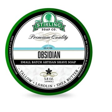 Stirling shaving cream Glacial Obsidian 170ml