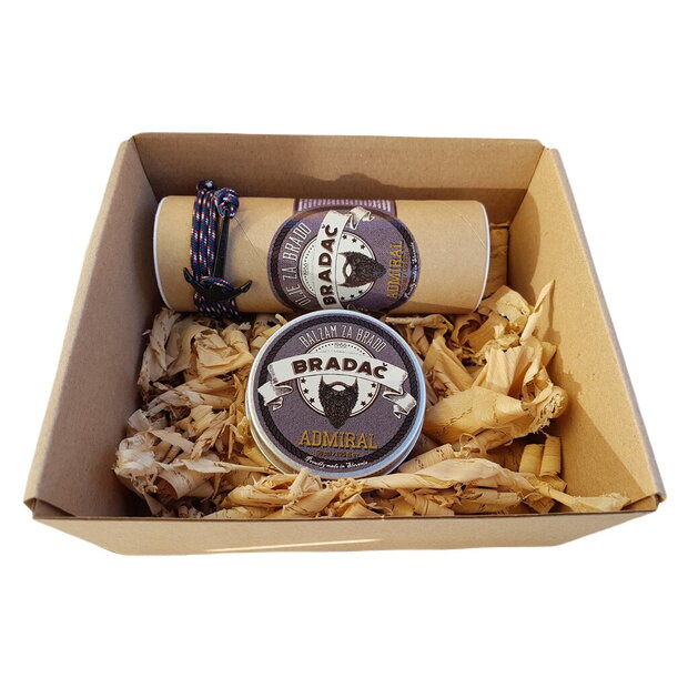 Bradač Admiral Bart- und Schnurrbart-Geschenkset