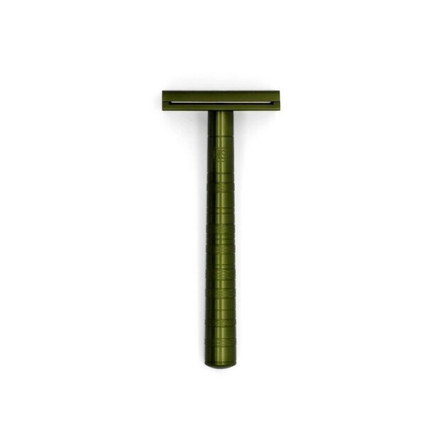 Henson Shaving Military Green Aluminum Medium Safety Razor 