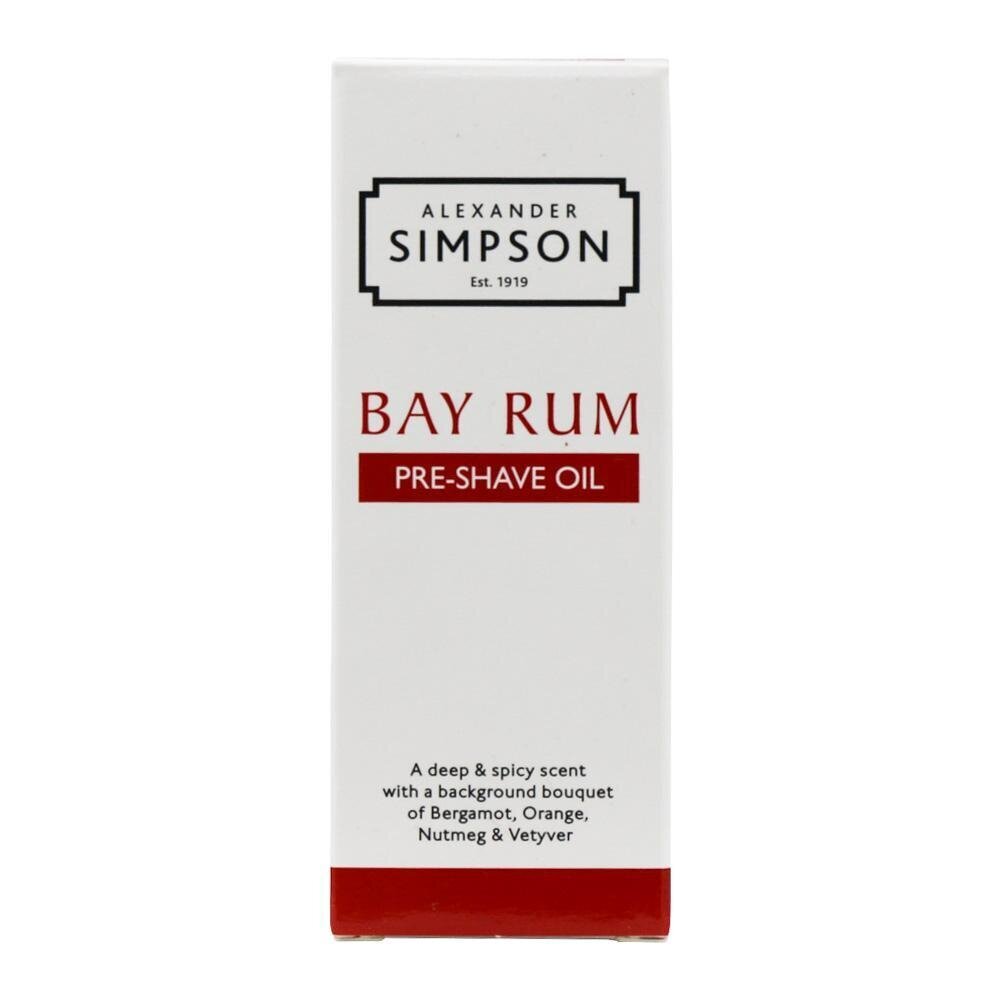 Simpson Pre shave Oil 50ml Bay Rum 