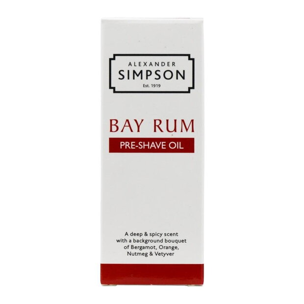 Simpson Pre shave Oil 50ml Bay Rum